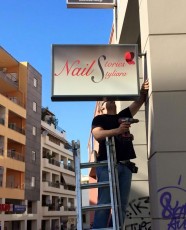 Πινακίδα Αλουμινίου με plexiglass